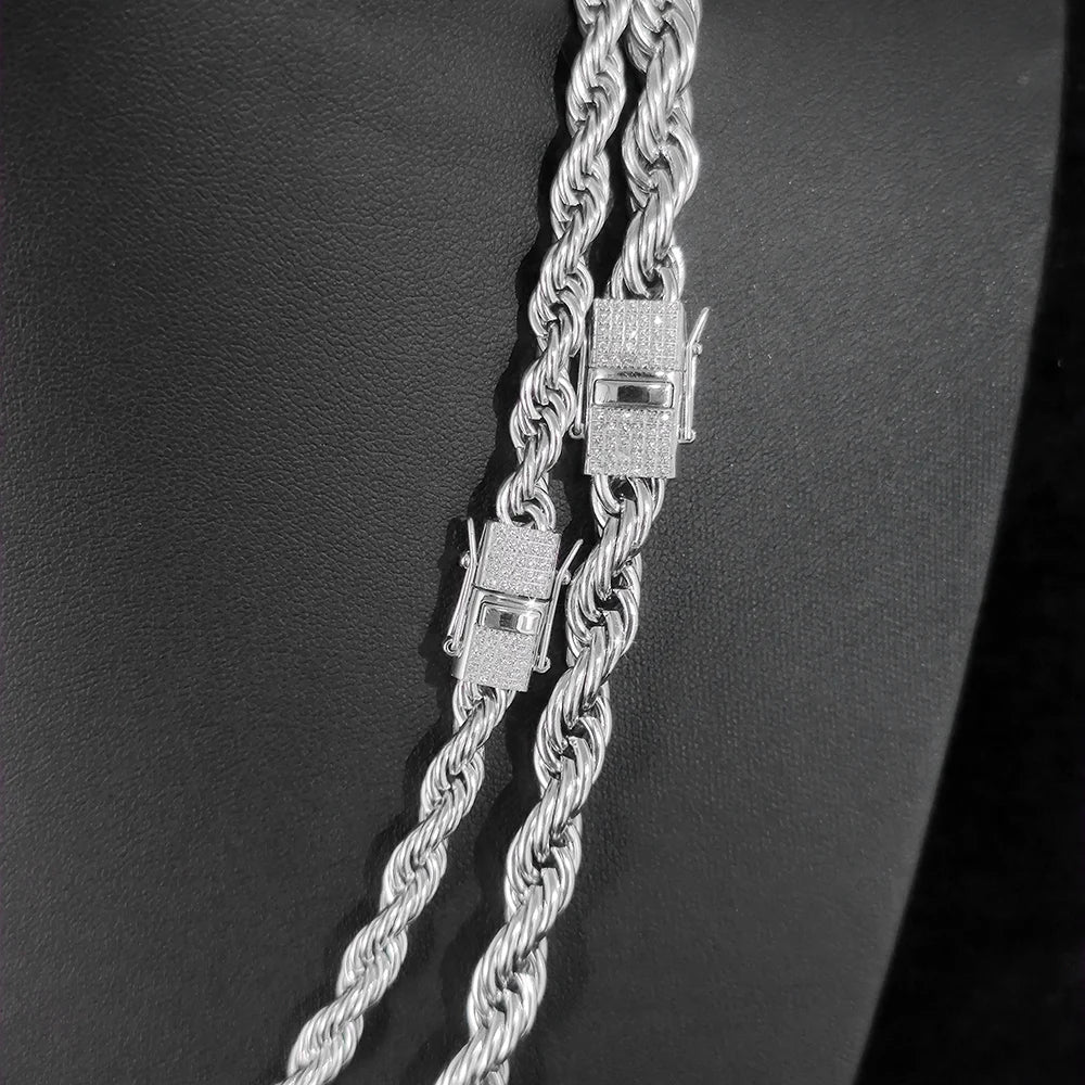 6mm Rope Chain/Bracelet - Gold/White Gold