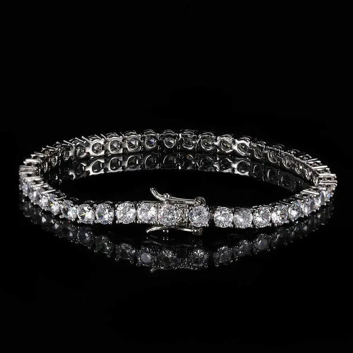 3mm TENNIS BRACELET - GOLD/WHITE GOLD