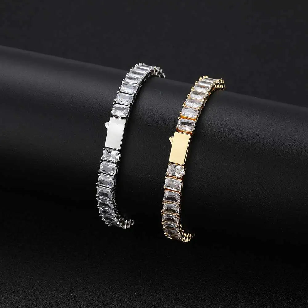 6MM TENNIS CHAIN/BRACELET - GOLD/WHITE GOLD