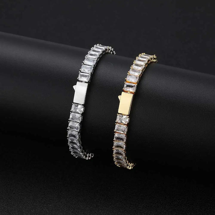 6MM TENNIS CHAIN/BRACELET - GOLD/WHITE GOLD