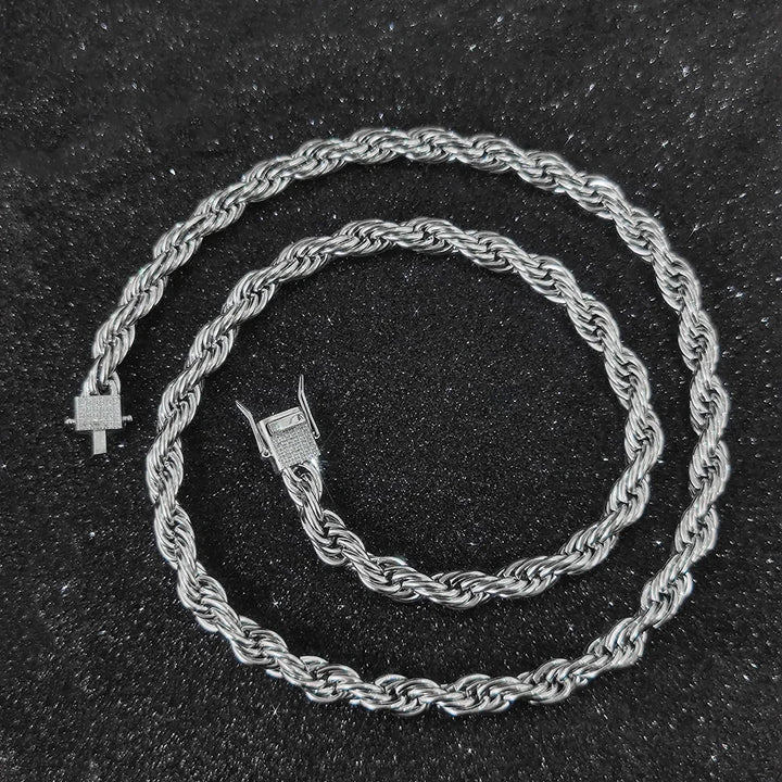 6mm Rope Chain/Bracelet - Gold/White Gold